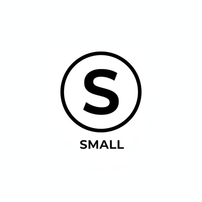 letter 'S' for size small